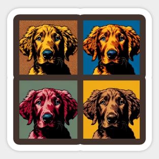 Pop Retro Chesapeake Bay Retriever Art Painting - Cute Puppy Sticker